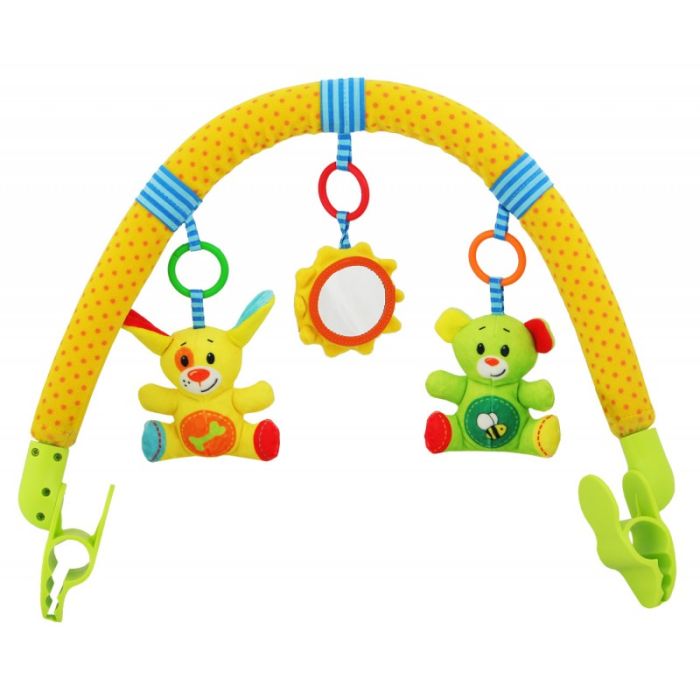 Rotaļlietu loks ratiņiem/krēsiņam "Lācītis-Sunītis"