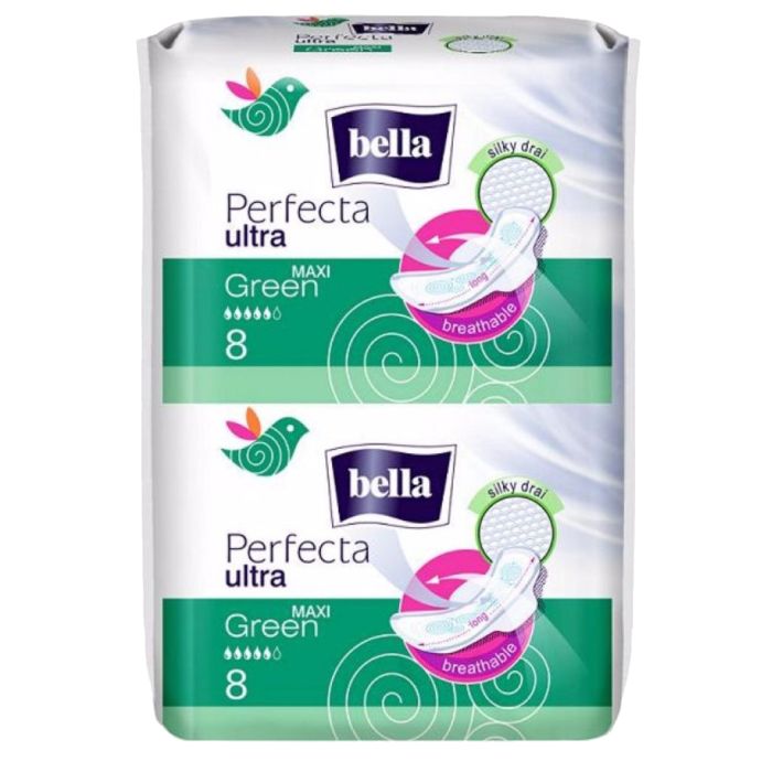 Higiēniskās paketes  Bella Perfecta Ultra Maxi Green 16gab.
