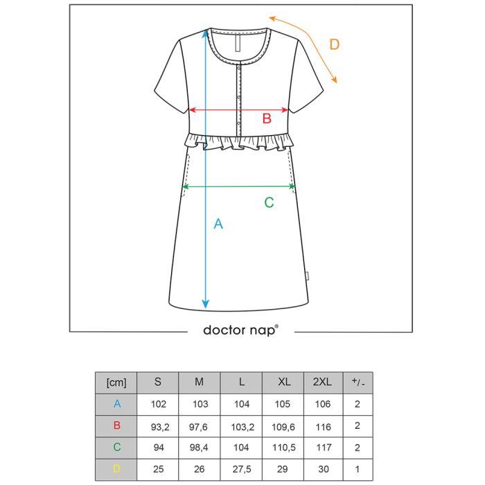 Kokvilnas naktskrekls grūtniecēm un barojošām "WAVE"  papaya