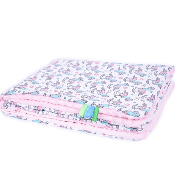 Komplekts "Hello Baby" pleds 100x75cm un spilvens 30x40cm