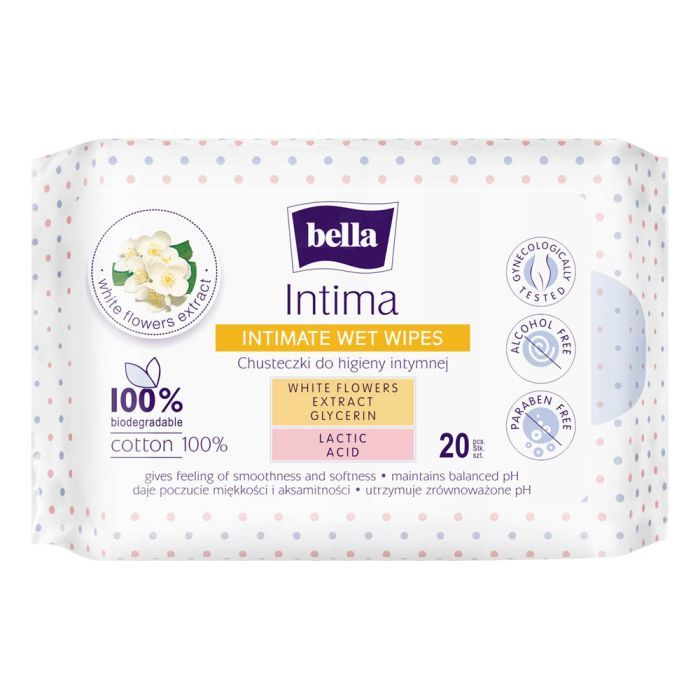 Mitras salvetes intīmajai higiēnai Bella Intima 20gab