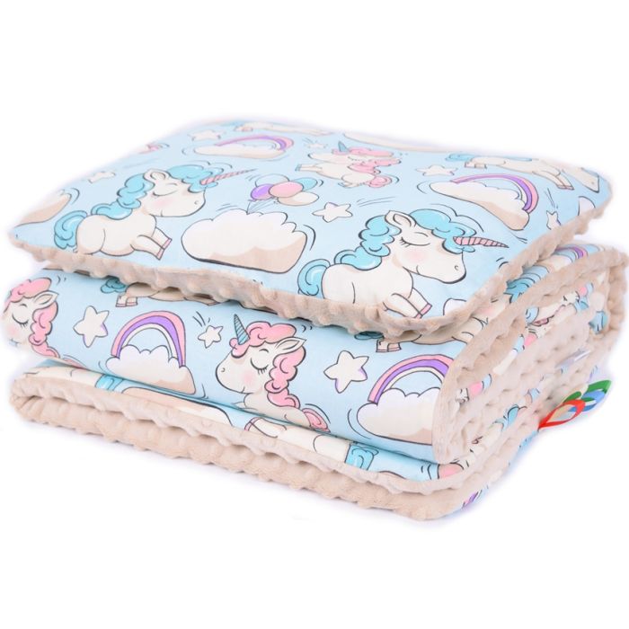 Komplekts "Little Ponny" pleds 100x75cm un spilvens 30x40cm
