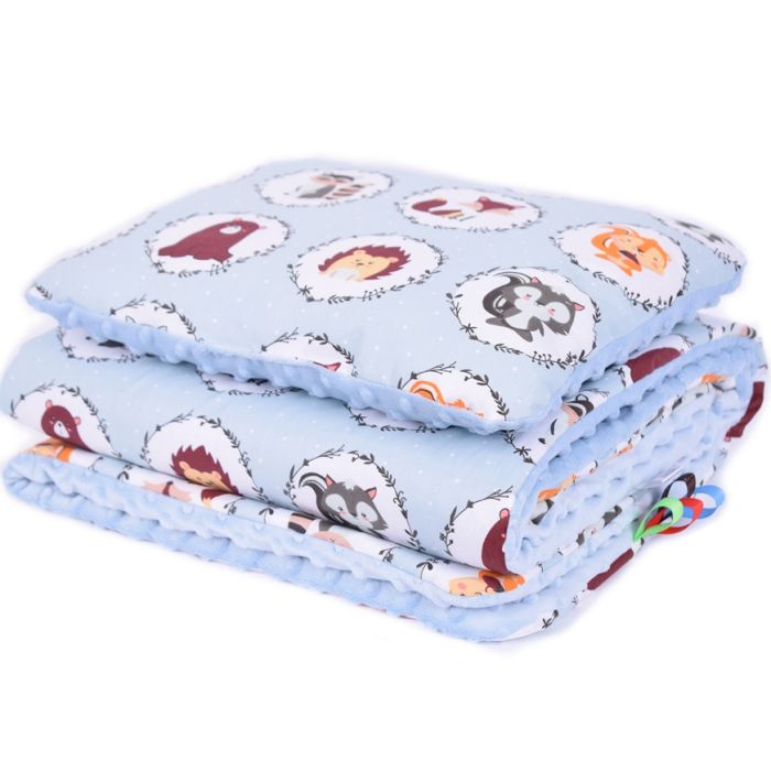 Komplekts "Family" pleds 100x75cm un spilvens 30x40cm