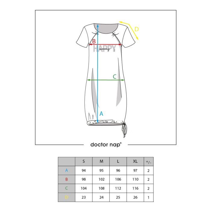 Kokvilnas naktskrekls grūtniecēm un barojošām "Happy" flow