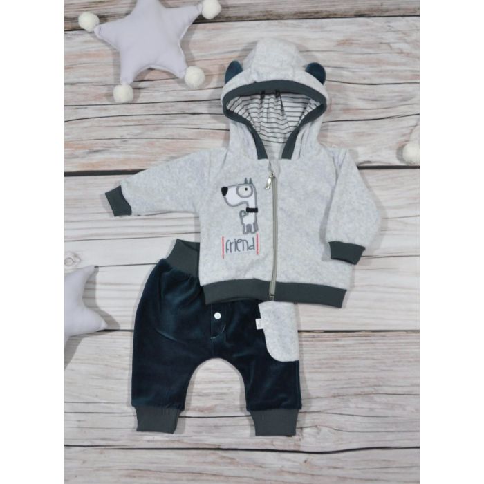 Džemperis un bikses -  komplekts mazulim  "Friend" 