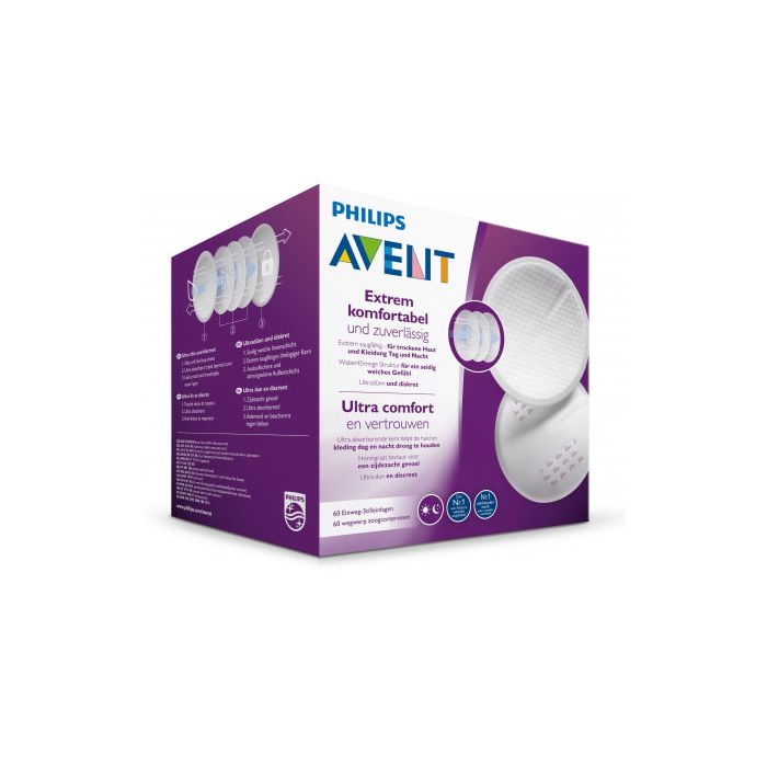 Laktācijas krūštura ieliktnīši AVENT 60gab.