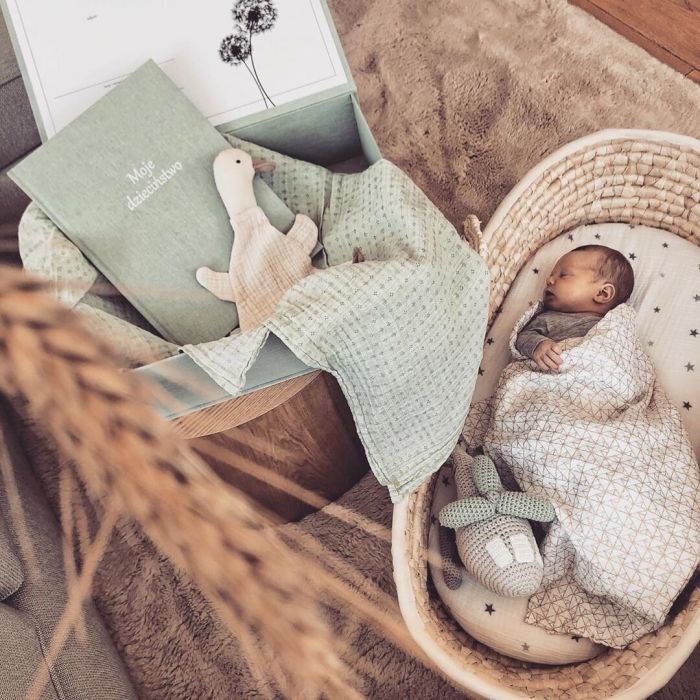 AHOJBABY MOSES bērnu kulbiņa - bez matrača