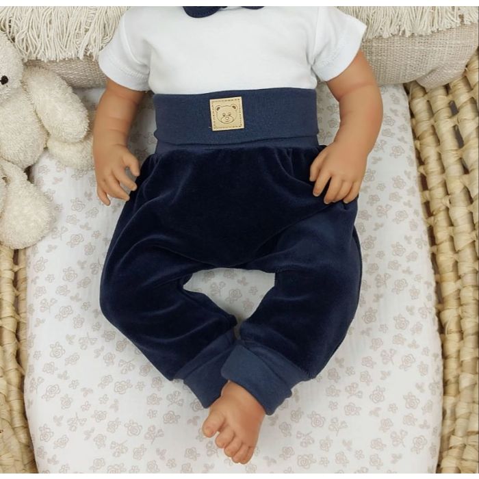 Bērnu bikses velura "BEAR NAVY"