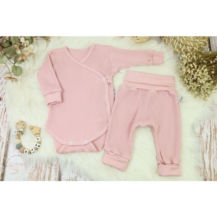 Bērnu komplektiņš no 2 daļam "Lined lux" pale rose