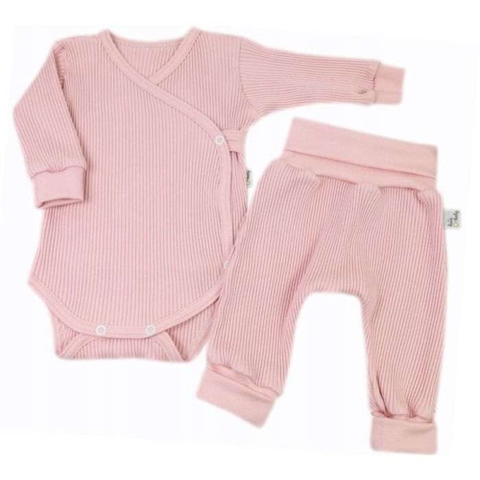 Bērnu komplektiņš no 2 daļam "Lined lux" pale rose