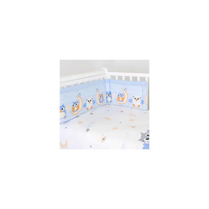 Gultasveļas komplekts ar aizsardzību "Saldus sapņus" zilgans