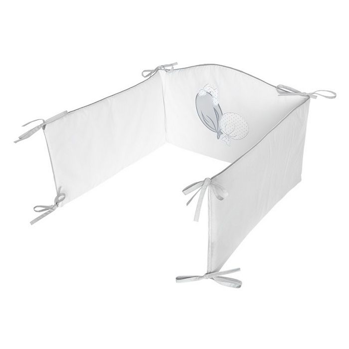 Bērnu gultas veļa ar apmales "Balloons" pelēks