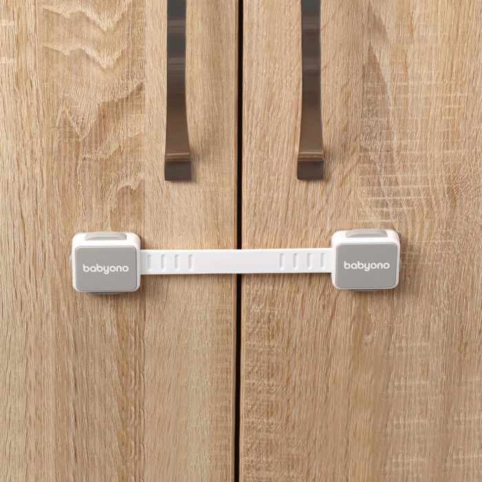 Universāla aizsardzība Babyono atvilktnēm un ledusskapim 2 gab balts