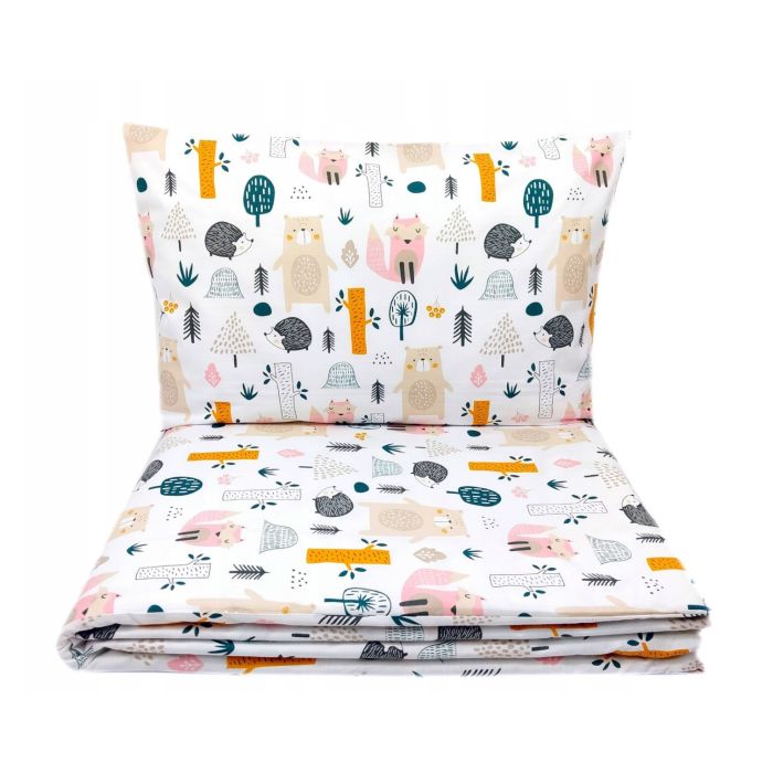 Gultas veļa bērniem 135x100 "Fox&Bear" 