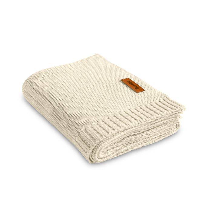 Adīts bambusa viskoze - kokvilnas pleds "Bamboo" 100x80 cm banana