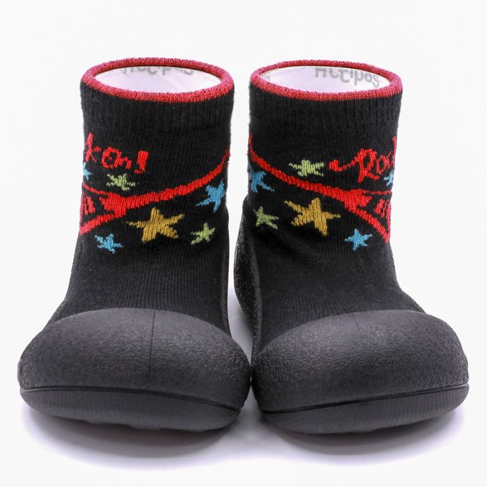 Mazuļu pirmās kurpes Attipas "Rock black" 