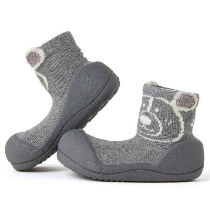 Mazuļu pirmās kurpes Attipas "Teddy grey" 