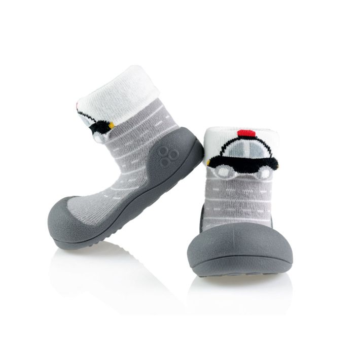 Mazuļu pirmās kurpes Attipas "Car grey" 