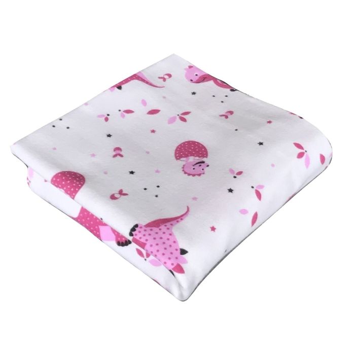 Autiņš flanēļa "Dino" 70x80 cm, ar zīmējumu, 1gb.