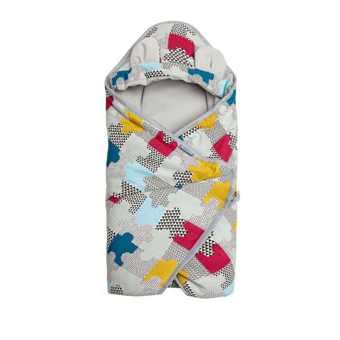 Autosēdeklīša guļammaiss "Velvet puzzle" 90x90 cm 