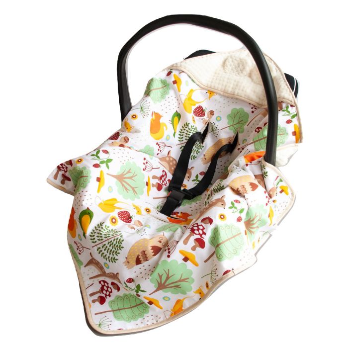 Autosēdeklīša guļammaiss "Bembi" 80x80 cm bēšs