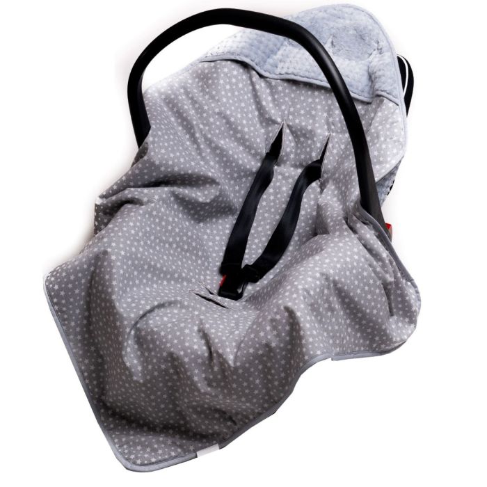 Autosēdeklīša guļammaiss "Milky way" 80x80 cm pelēks ar
pelēks kokvilnu un zvaigznēm