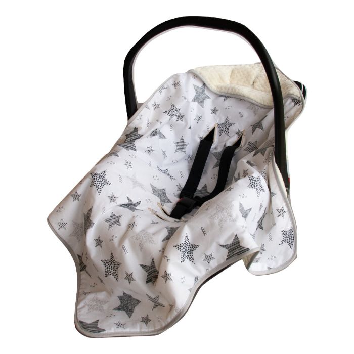 Autosēdeklīša guļammaiss "Star" 80x80 cm bēšs