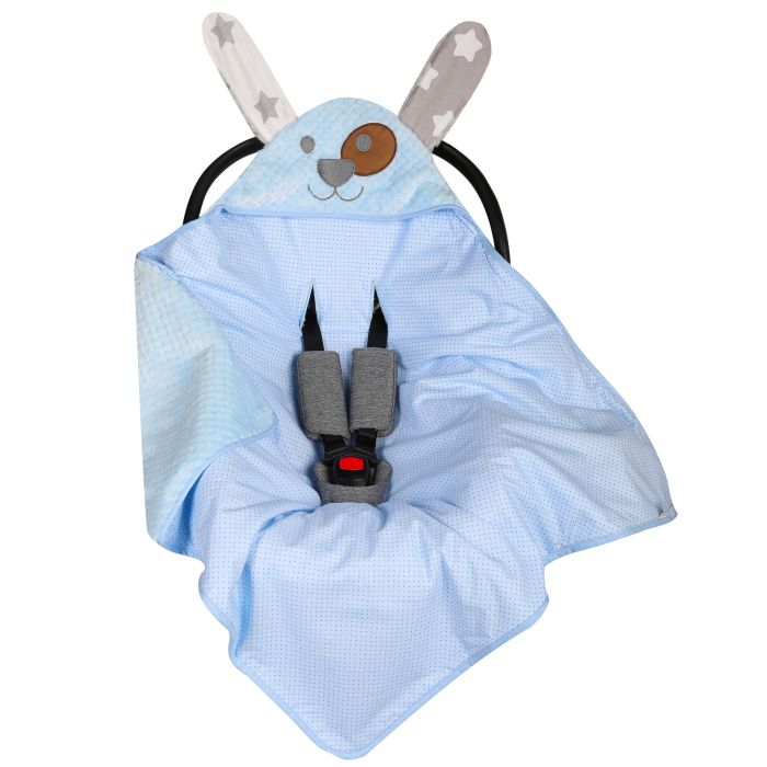 Autosēdeklīša guļammaiss "Animals& Dots" 80x80 cm 