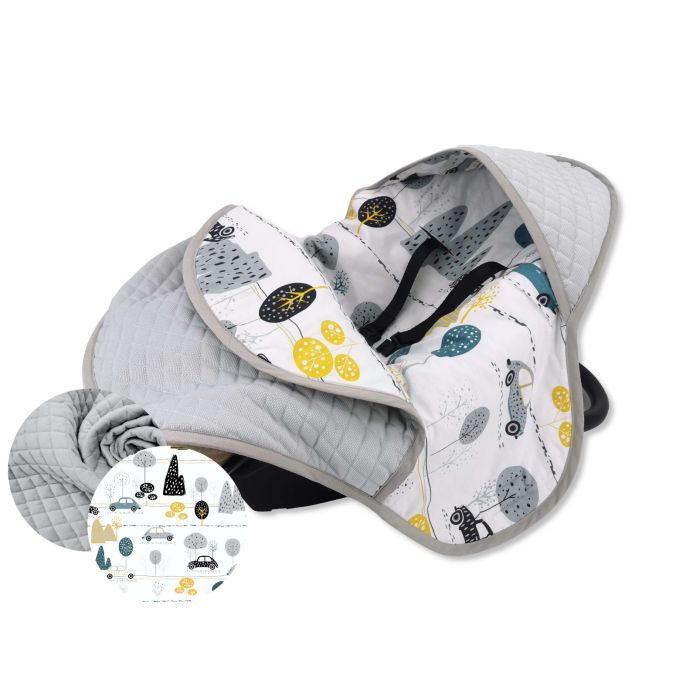 Autokrēsliņa guļammaiss  "Cars" pelēks