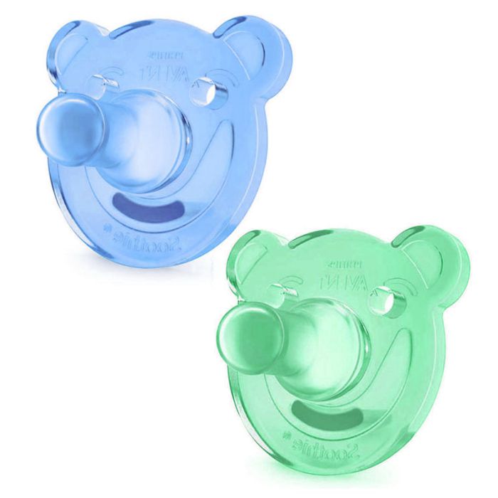 Čiulptukai AVENT "Soothie Shapes"  3m berniukui 2vnt