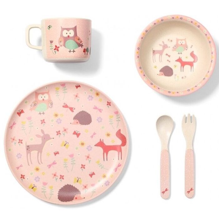 indų ir įrankių rinkinys kūdikiui iš bambuk