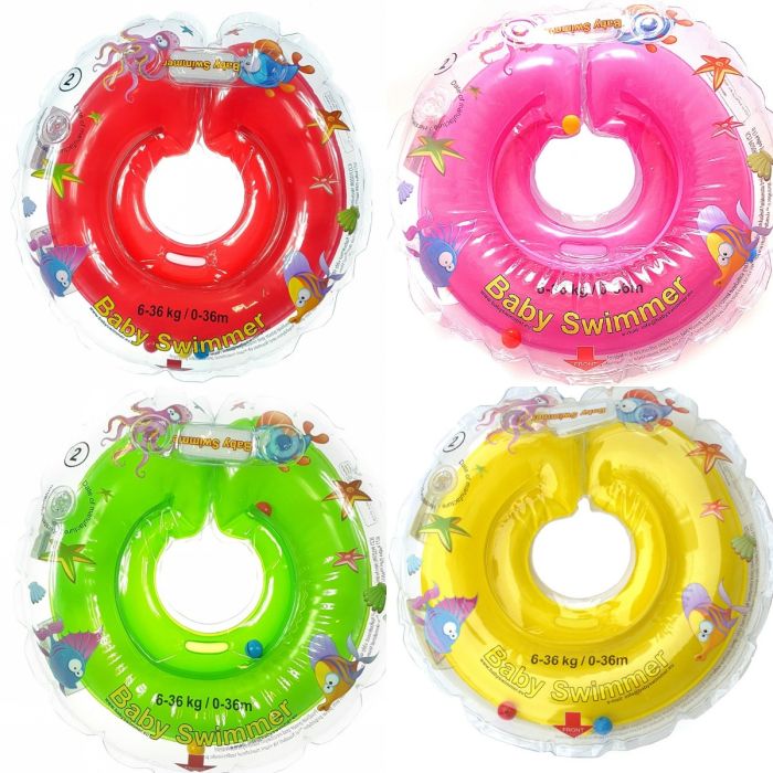 Baby Swimmer peldēšanas kakla rinķis  mazuļiem, 6-36kg ar zvaniņiem