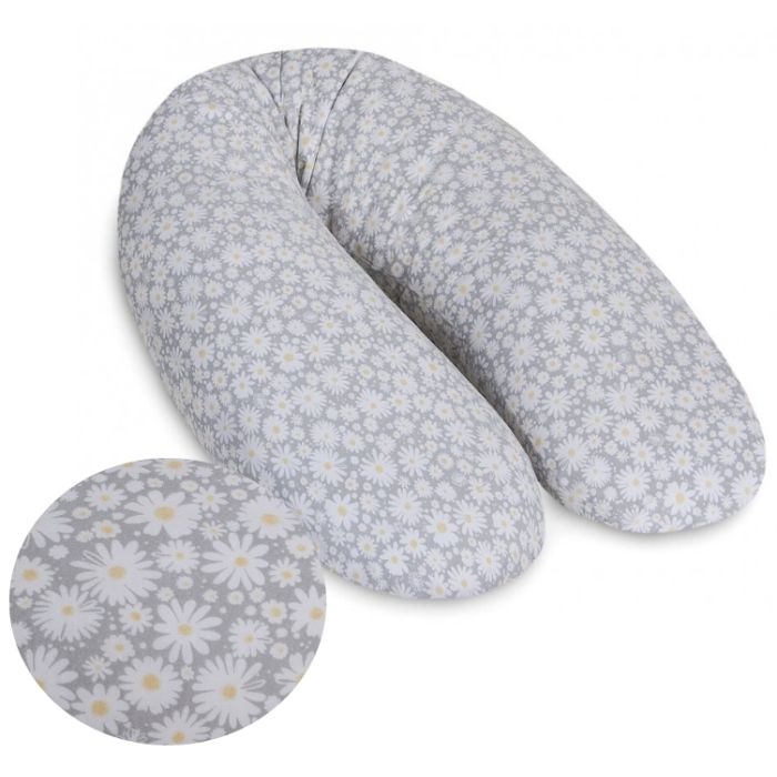 CEBA BABY Barošanas spilvens, pakavs 190 cm "Daisy bloom"