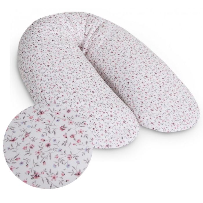 CEBA BABY Barošanas spilvens, pakavs 190 cm "Floral essence"