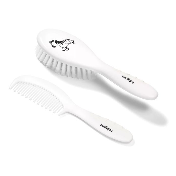 Šepetėlis ir šukos kūdikio plaukams