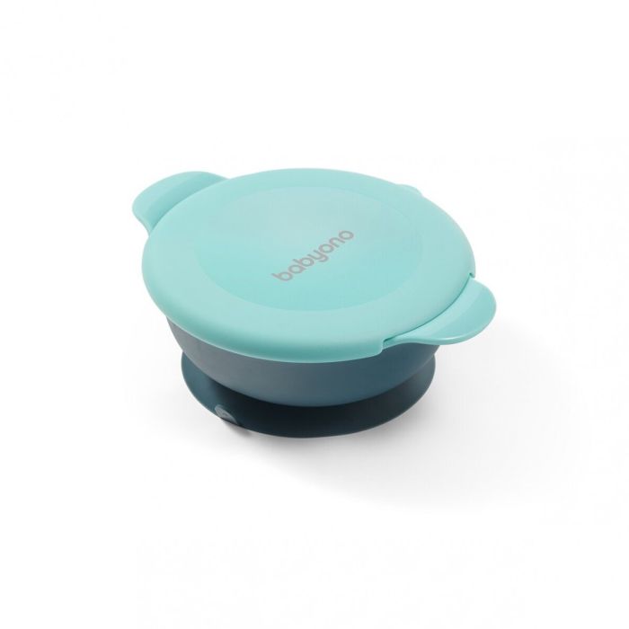 Šķīvis ar lipīgu dibenu un vāku,  zils