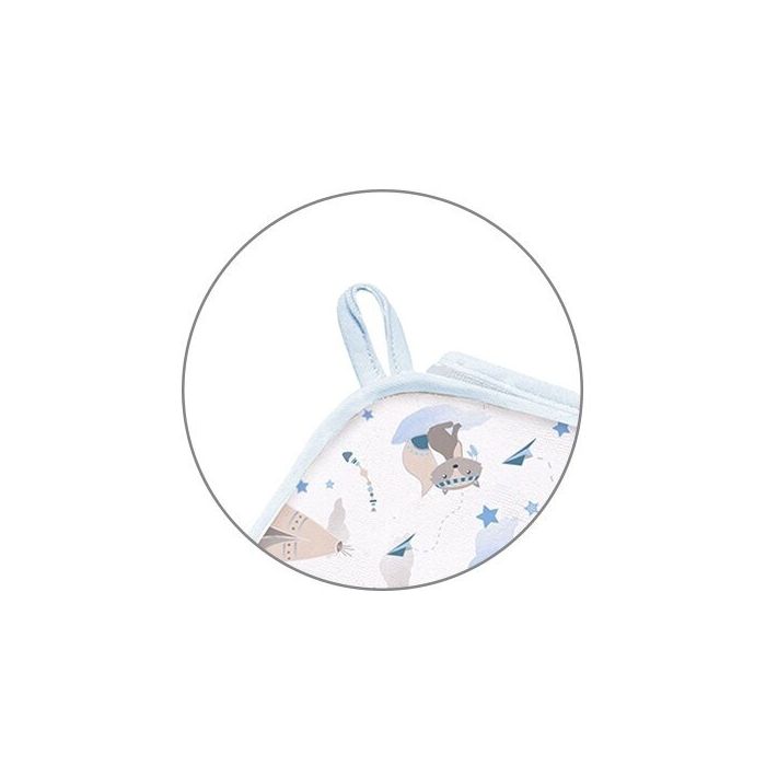 Frotē dvielis mazulim "Indiana" 100x100 cm  zils