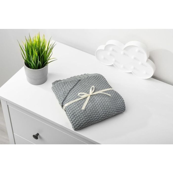 Megztas bambukinis pledukas kūdikiui 