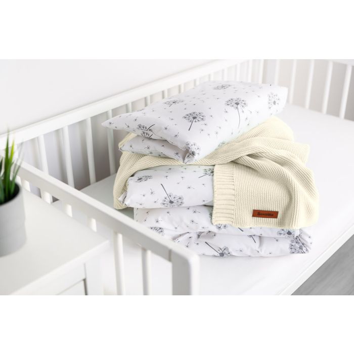 Adīts bambusa viskoze - kokvilnas pleds "Bamboo" 100x80 cm banana