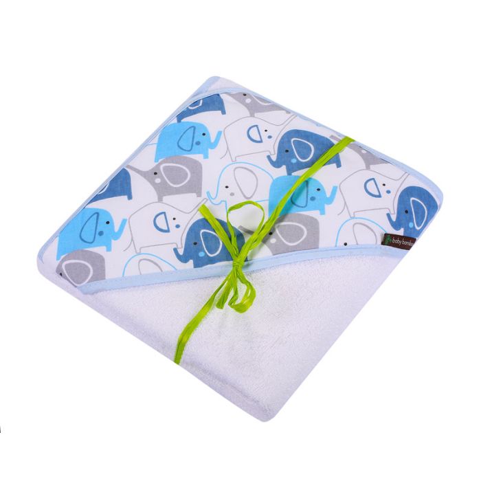 Bambusa dvielis ar kapuci 100x100cm  "Baby bamboo"