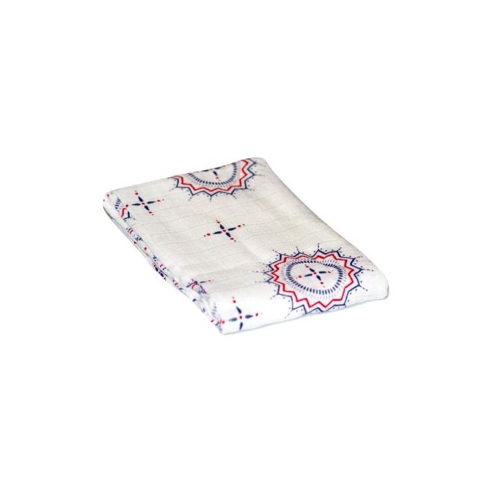 Bambusniedru autiņš "Ornaments" 90x90 cm