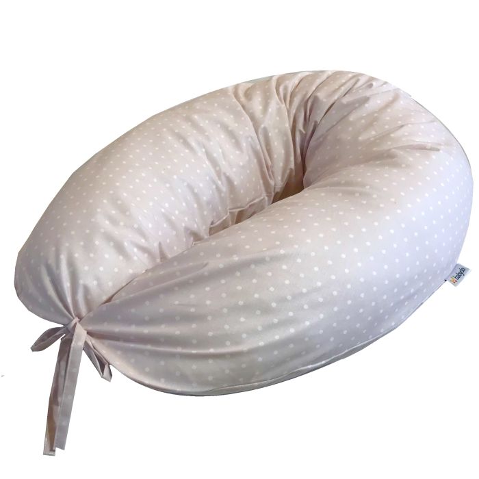 Barošanas pakaviņš (spilvens) 170cm "Pink dots" 