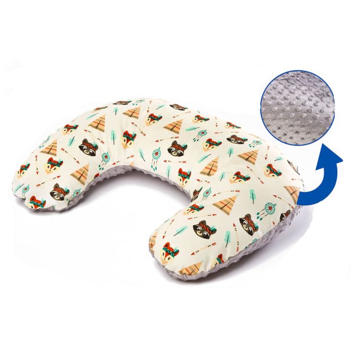 Barošanas spilveni 50x60cm "Indy" pelēkā krāsā