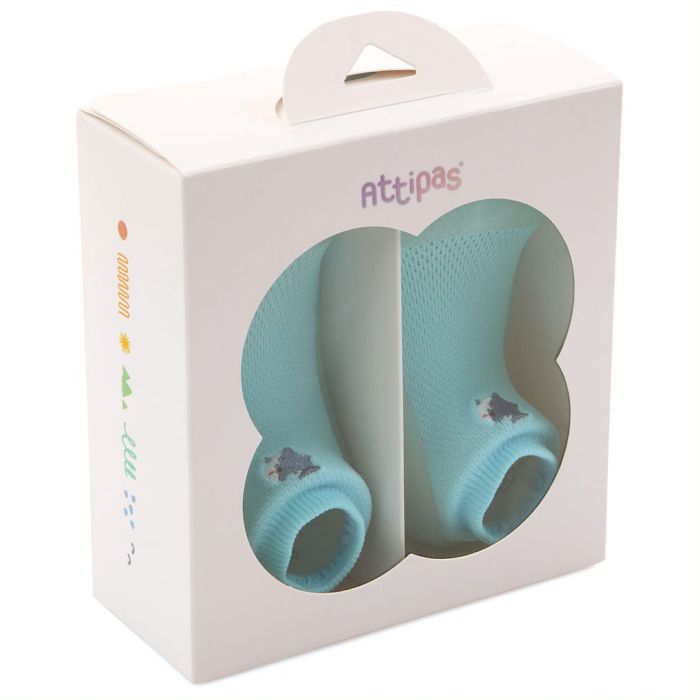 Mazuļu pirmās kurpes Attipas "Cool summer" blue  