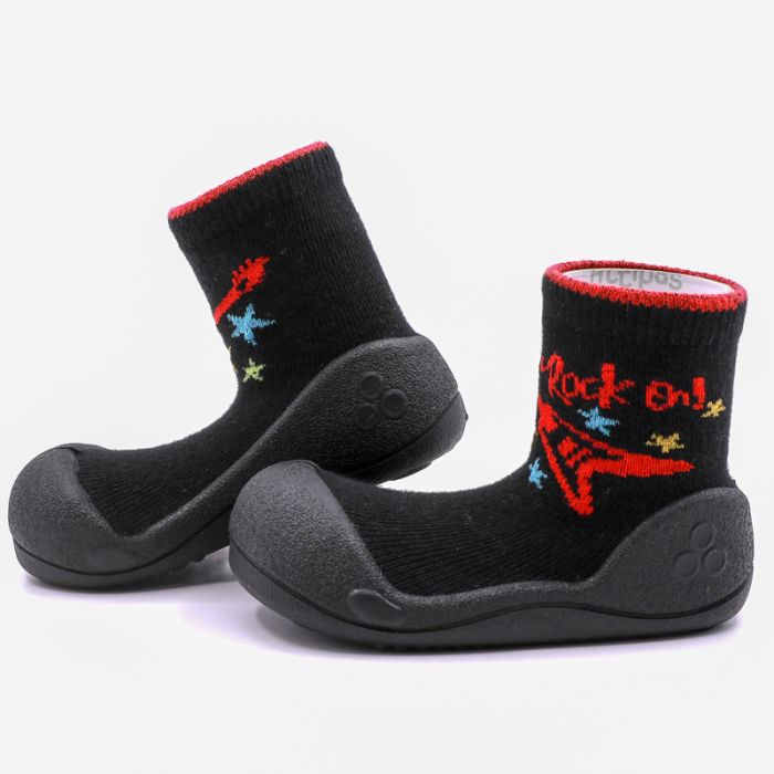 Mazuļu pirmās kurpes Attipas "Rock black" 