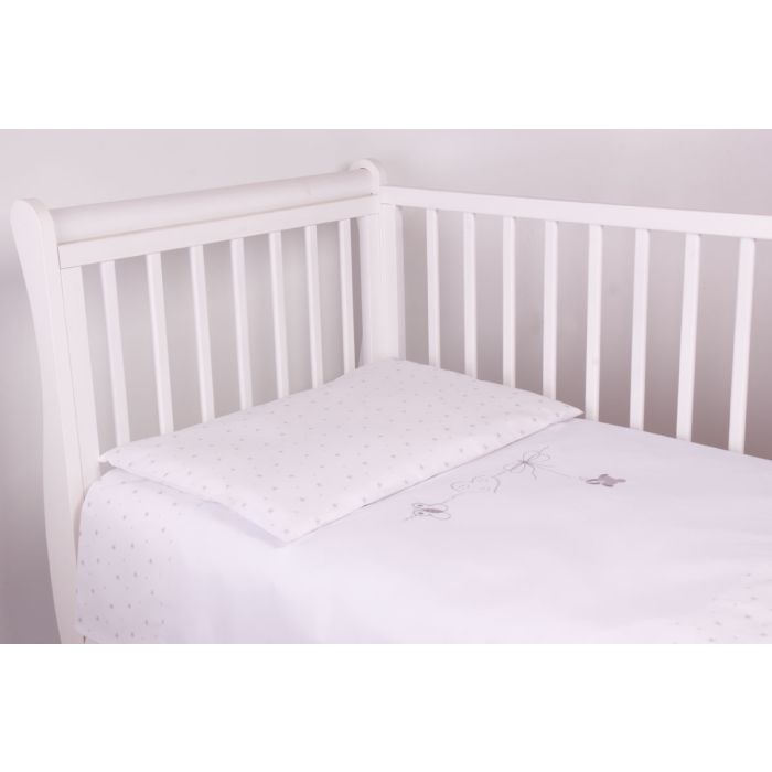 Pārvalku komplekts 135x100 "Balta Sirsniņa" baltas krāsas