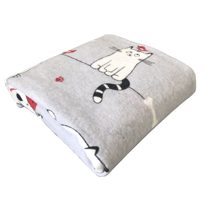 Autiņš flanēļa "Secret life" 70x80 cm, ar zīmējumu, 1gb.