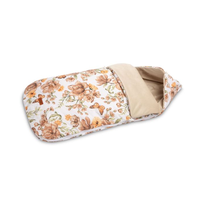 Guļammaiss bērnu ratiem  "FLORAL BEIGE" 