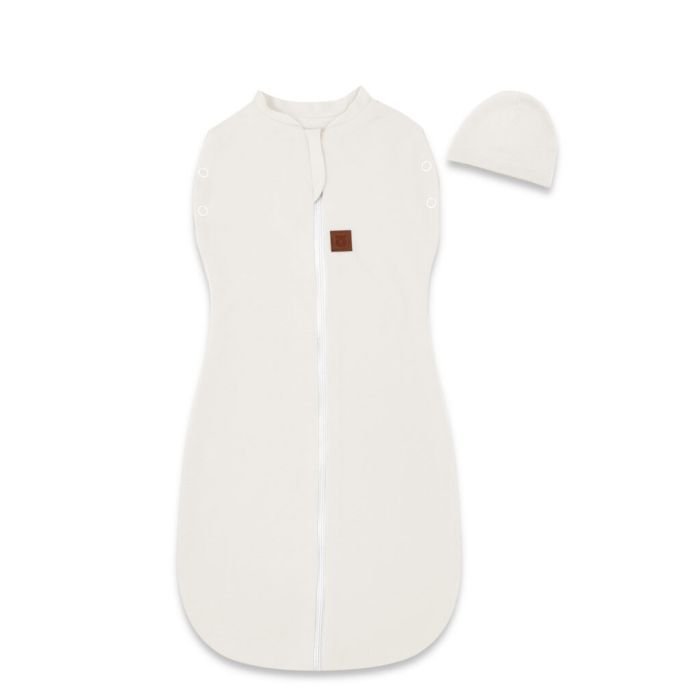 Autiņš - kokons jaundzimušajam Teddy interlock super soft ecru