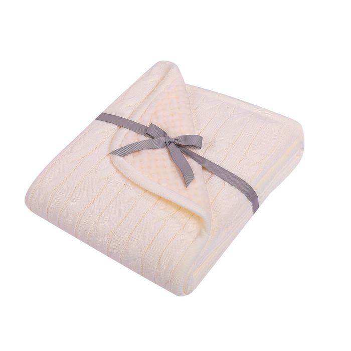 Divpusējs pleds "My little star" 90x80 cm bēšs